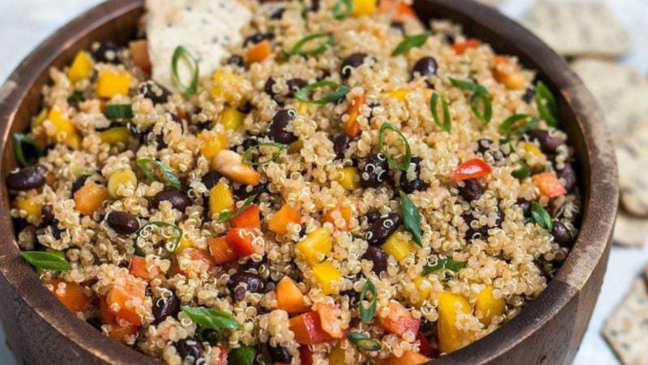 Quinoa and black bean salad