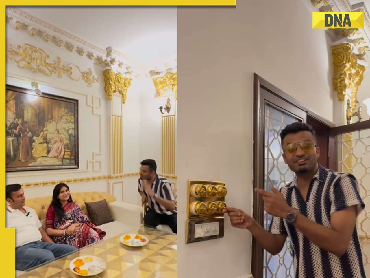 Gold sockets, 1936 Mercedes: Viral video of Indore's 24-carat gold mansion leaves social media stunned, netizens say 'Living life king size comes to life'