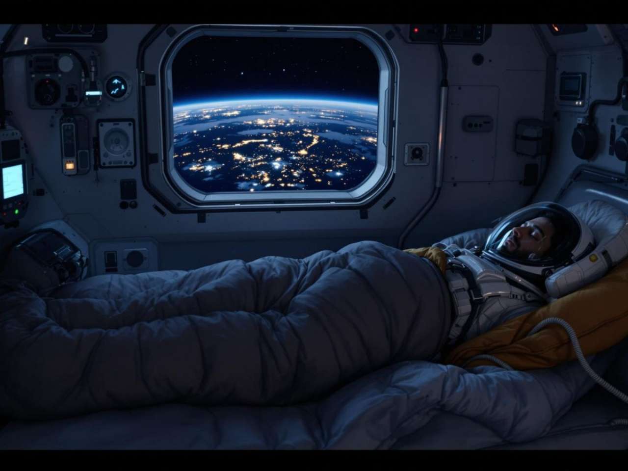 Sleeping needs special bags in Space