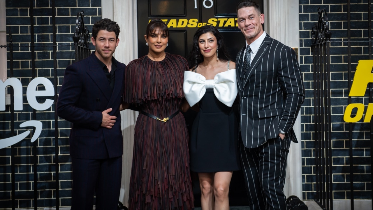 princess polly baby blue dress Priyanka Chopra Wears Diane Von Furstenberg Wrap Dress in New York main image 0
