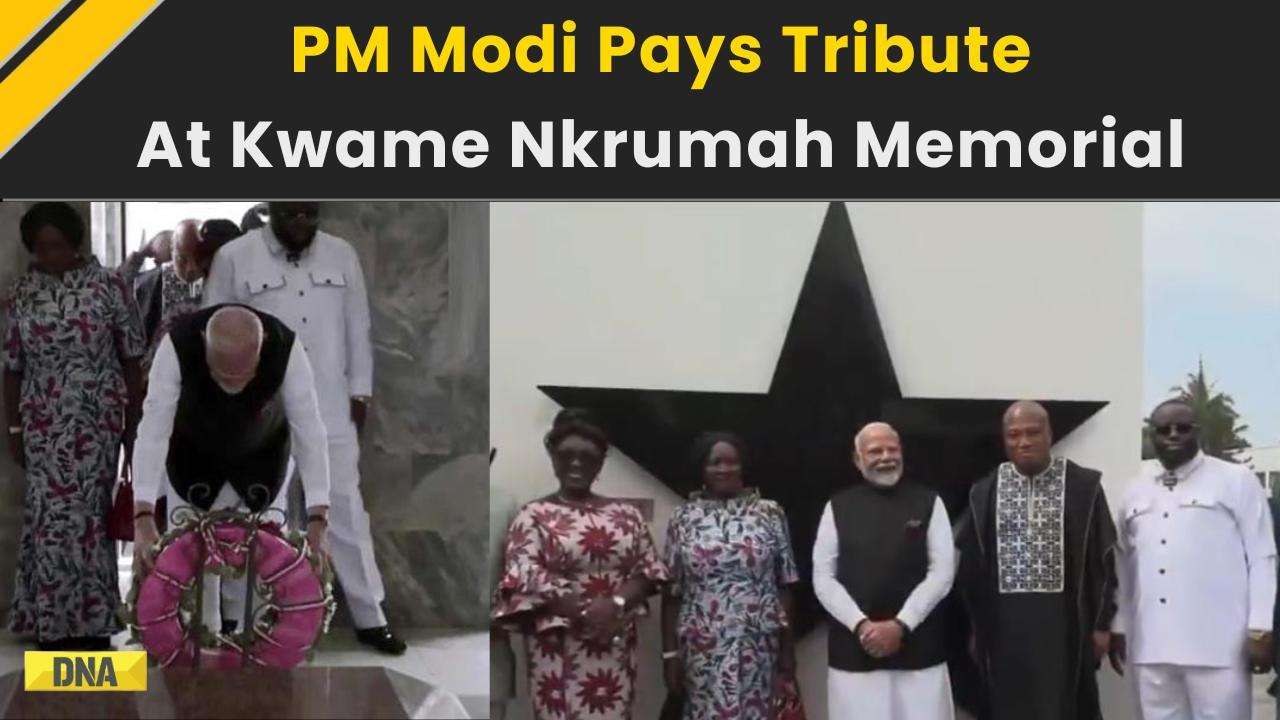 PM Modi Ghana Visit: PM Modi Pays Tribute At Kwame Nkrumah Memorial With Ghana’s President Mahama