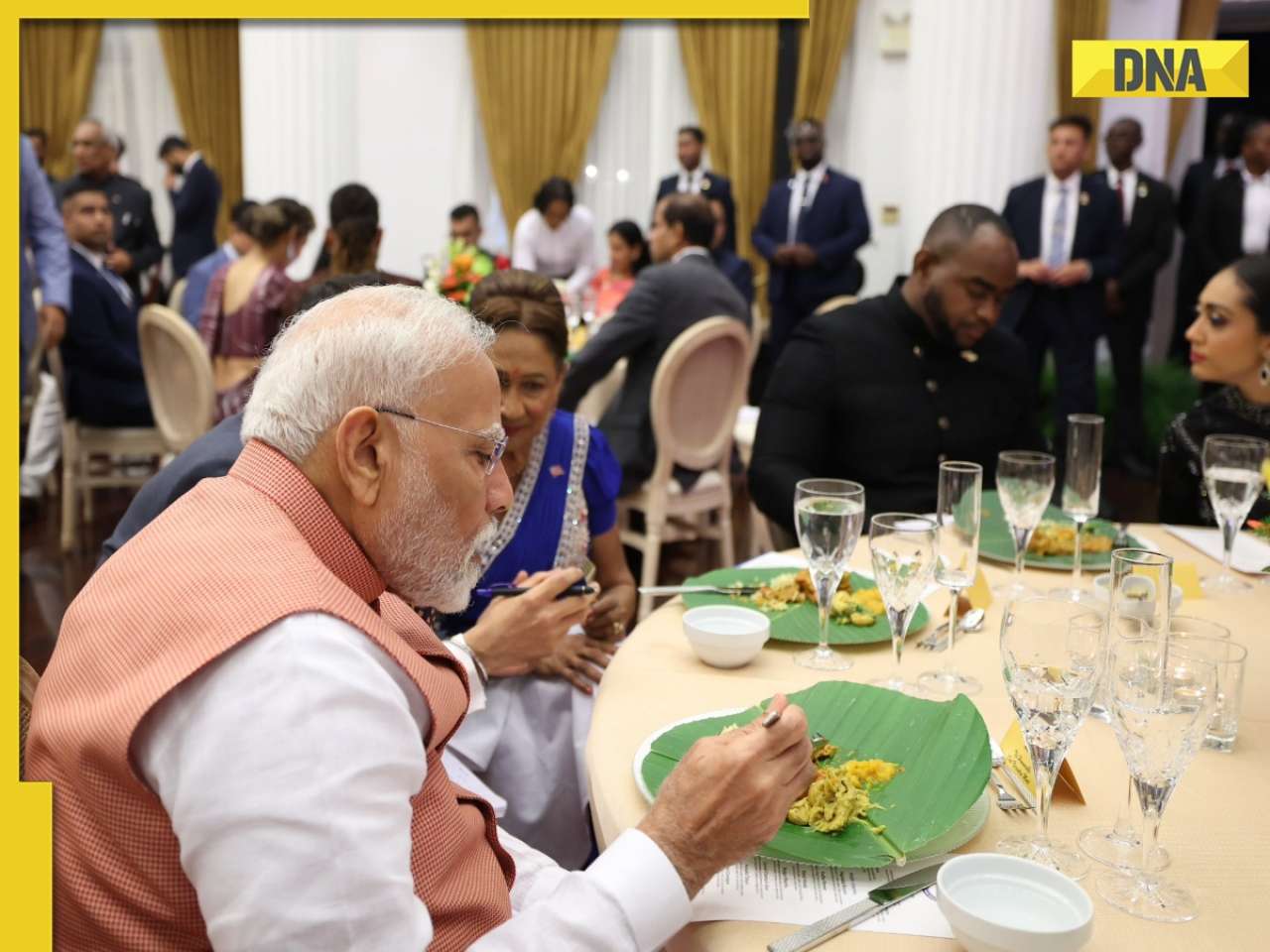 PM Modi attends dinner hosted by Trinidad and Tobago counterpart Kamla Persad-Bissessar, know why he calls her 'Bihar ki beti'