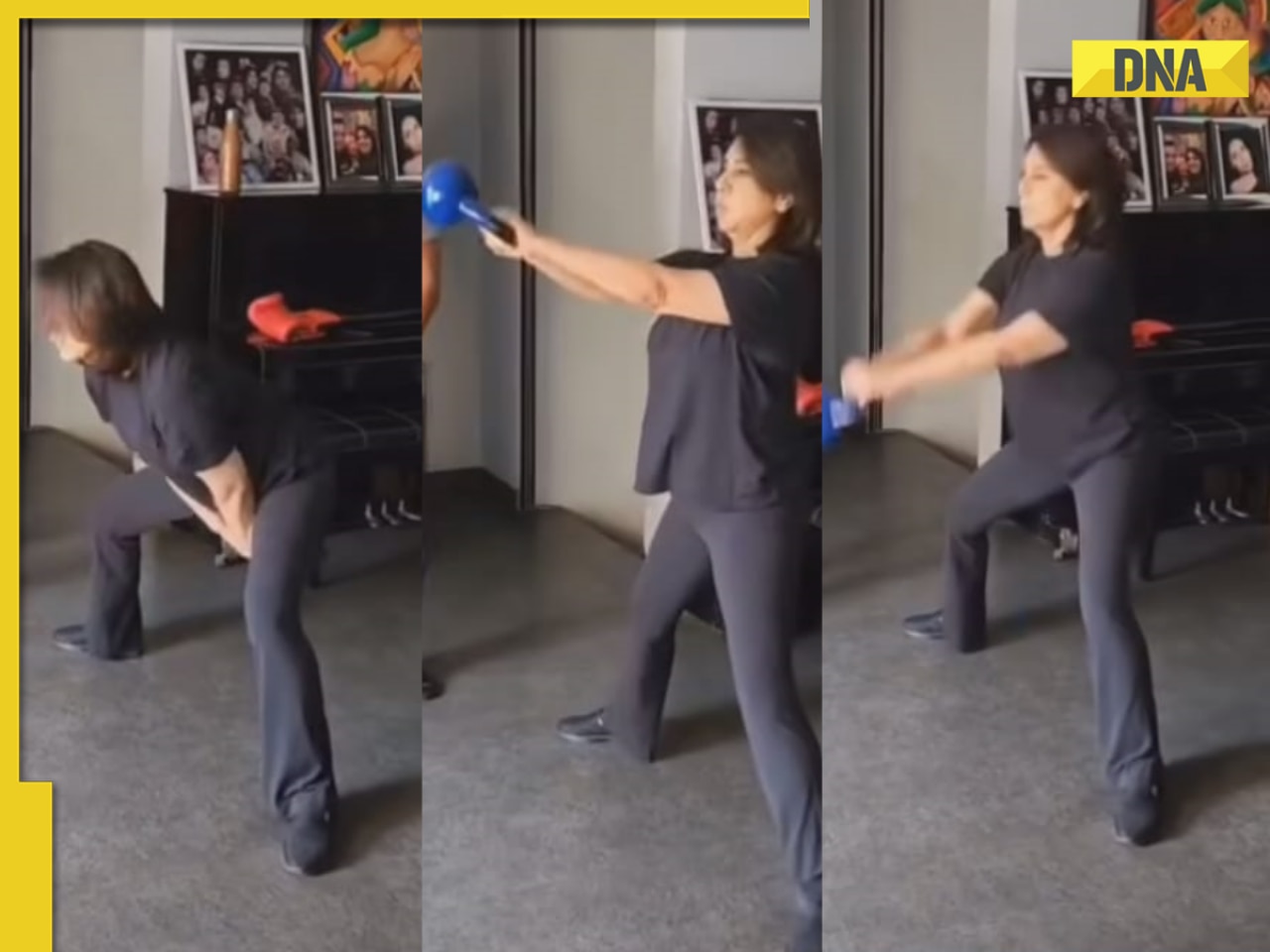 Ranbir Kapoor’s mother Neetu Kapoor’s kettlebell workout offers perfect fitness motivation