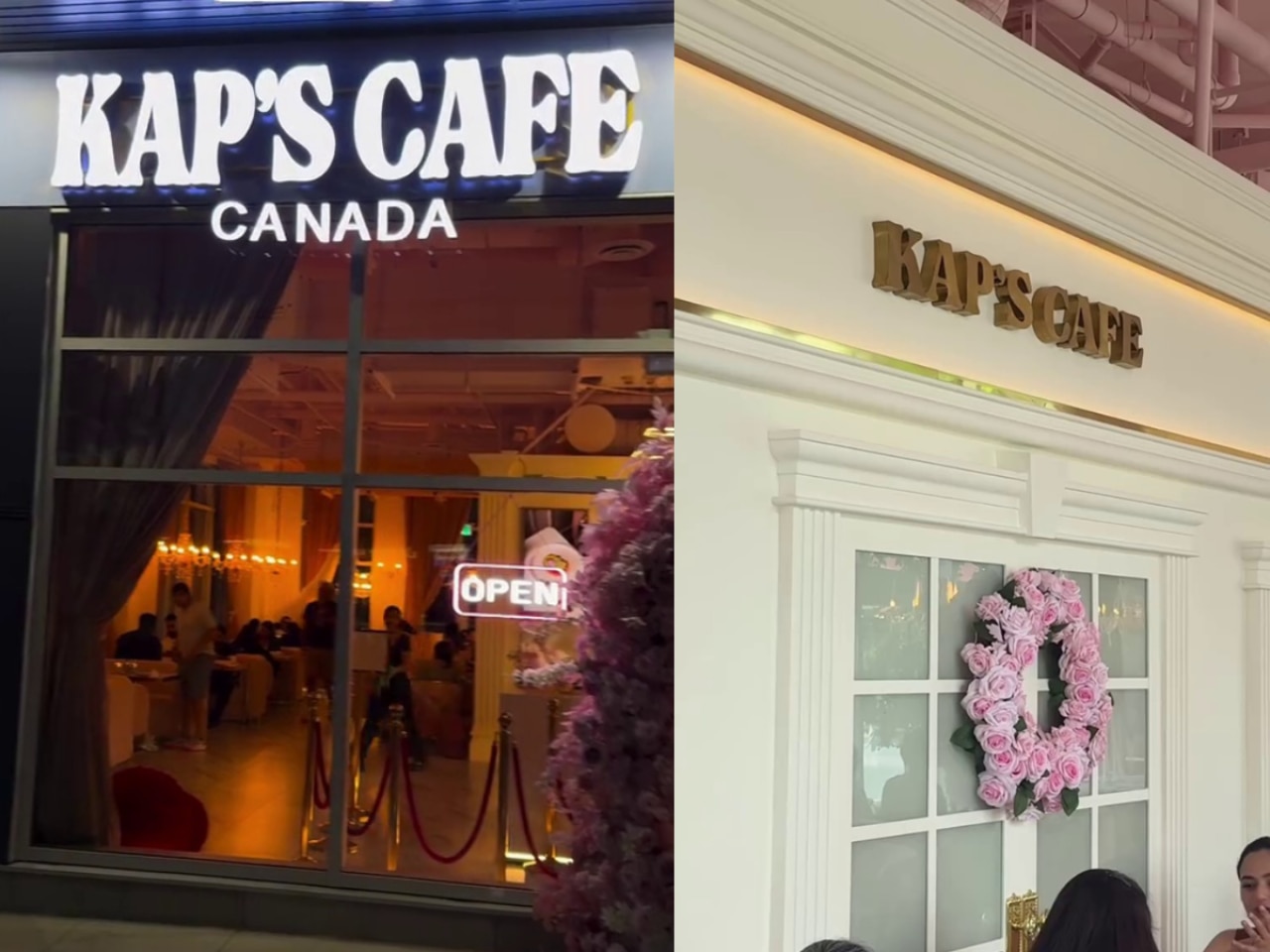 Welcome to Kap's Cafe: From exterior to the floral door arch