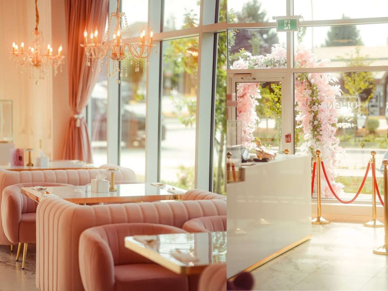 Elegant pastel interiors