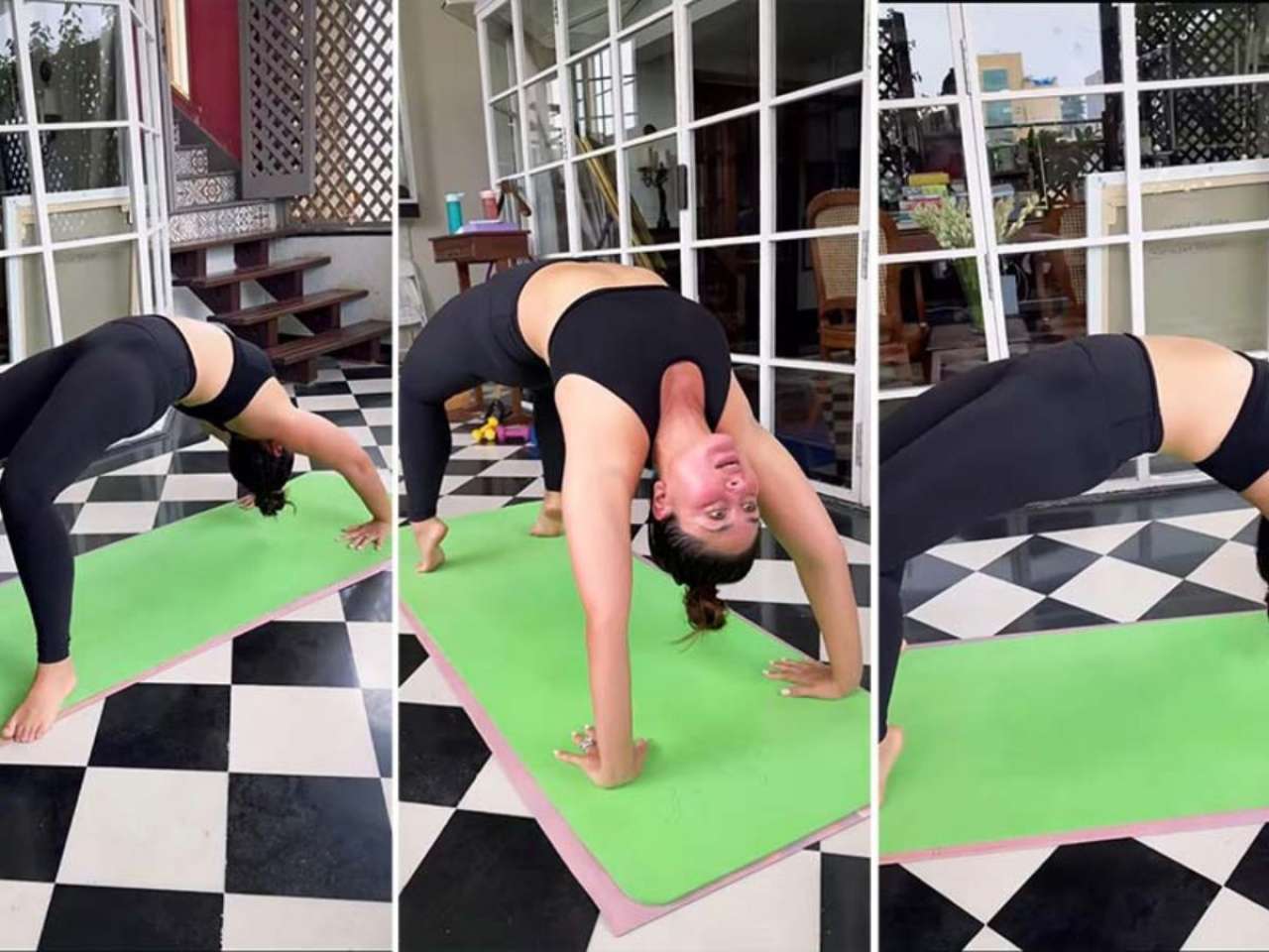 Breath-control and inverted poses