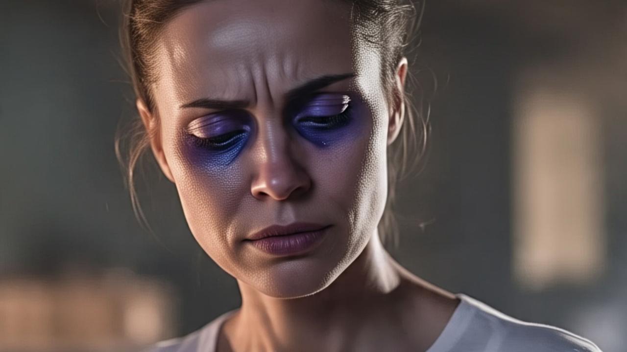 आंखों के आसपास मालिश