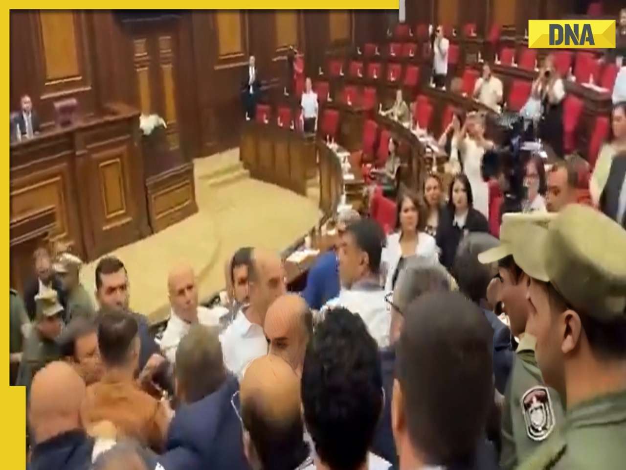 Viral video: Violent brawl erupts in Armenia's Parliament as govt cracks down on opponents, watch