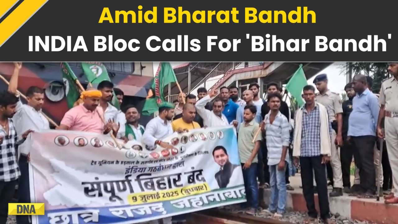 Bharat Bandh: INDIA Bloc Leaders Burn Tyres, Block Roads To Support 'Bihar Bandh'