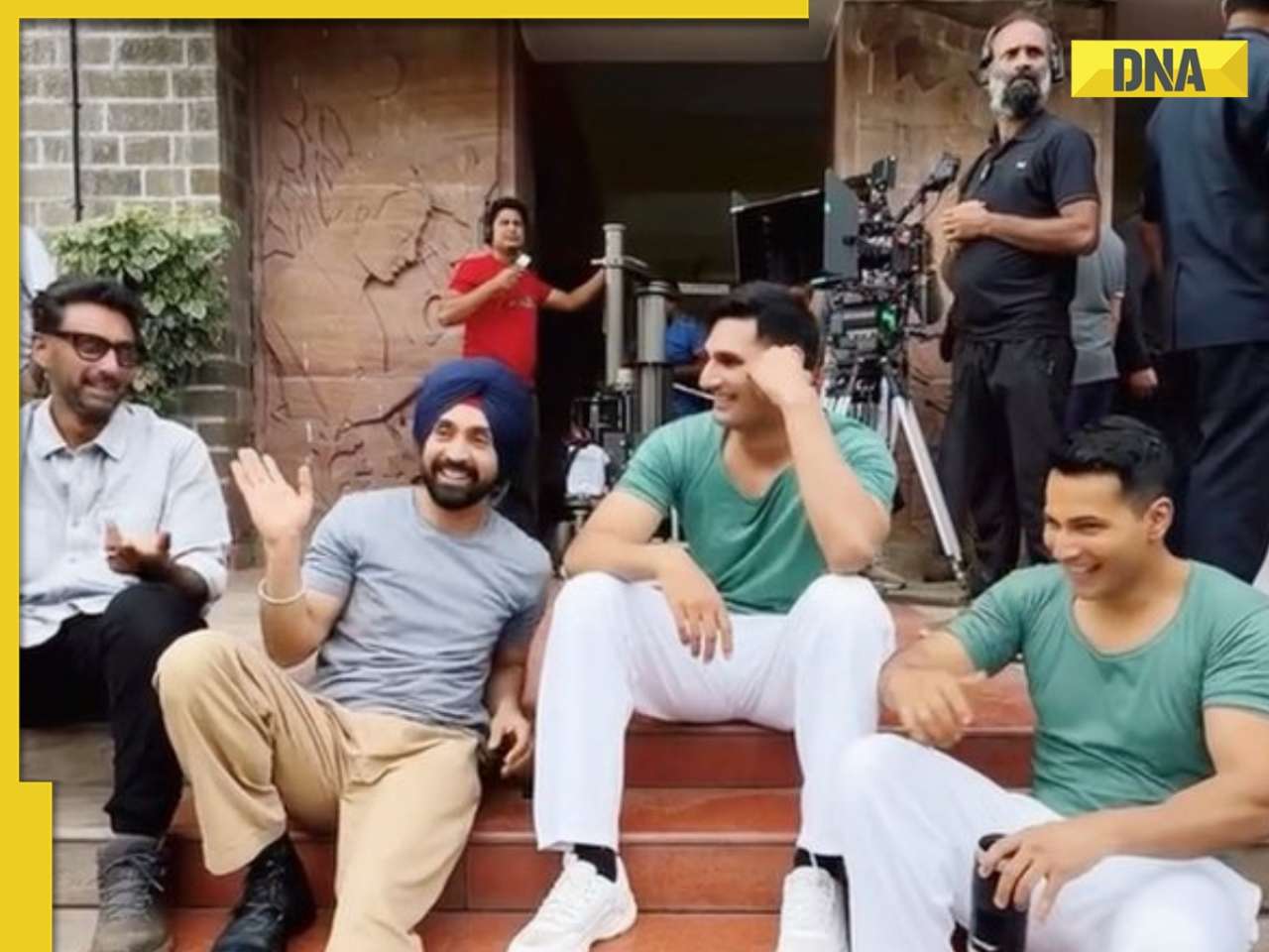 Diljit Dosanjh shares hilarious reel with Varun Dhawan, Mona Singh from Border 2 sets; video goes viral - Watch