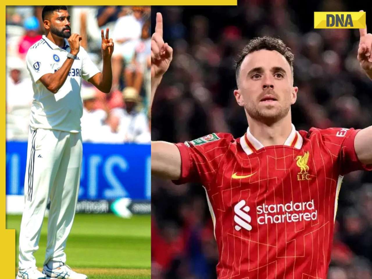 Watch: Mohammed Siraj's heartfelt gesture for Diogo Jota after taking Jamie Smith's wicket at Lord's