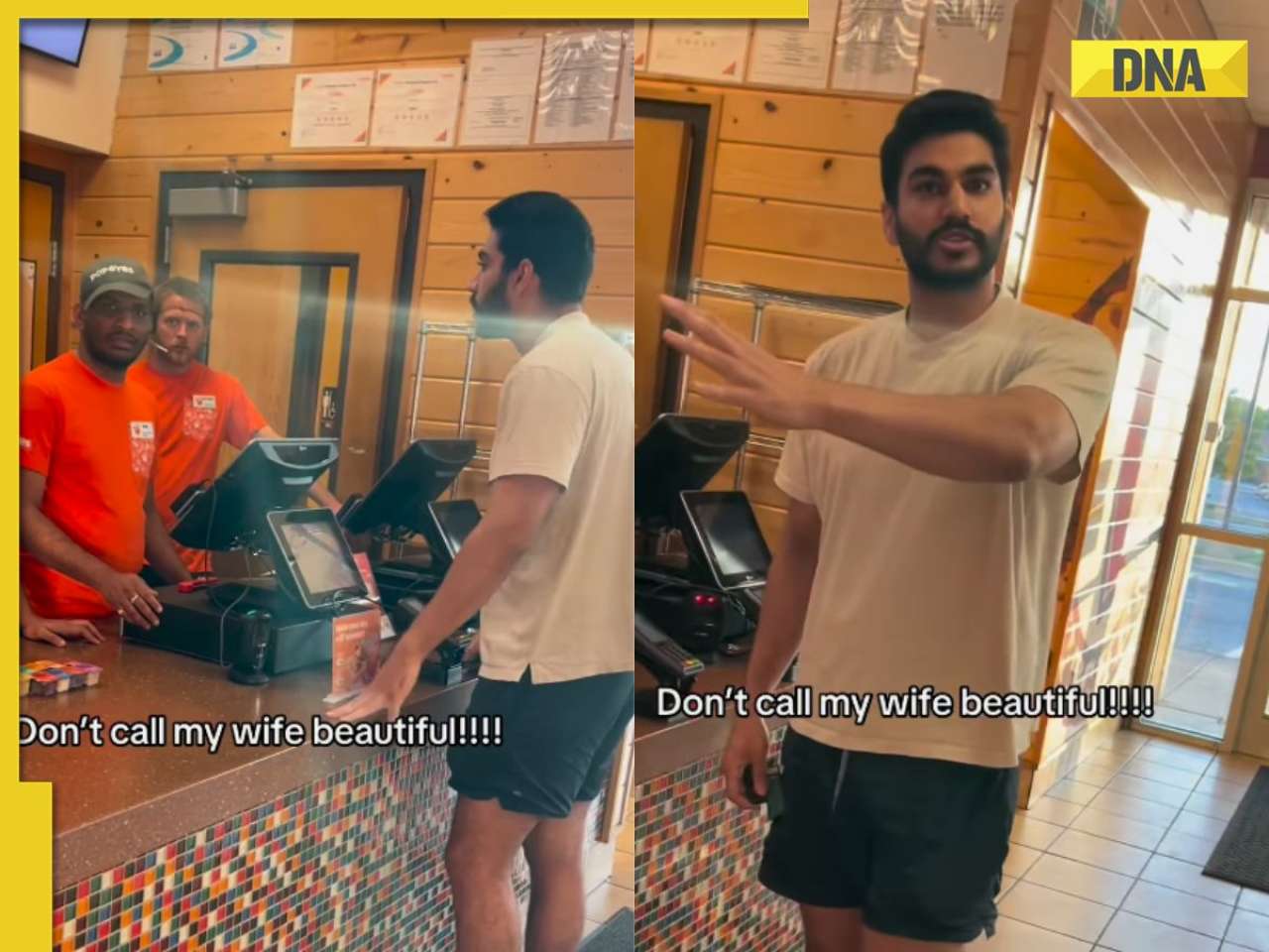 'Don't marry such insecure...': Viral video shows heated argument at US restaurant over ‘beautiful’ comment