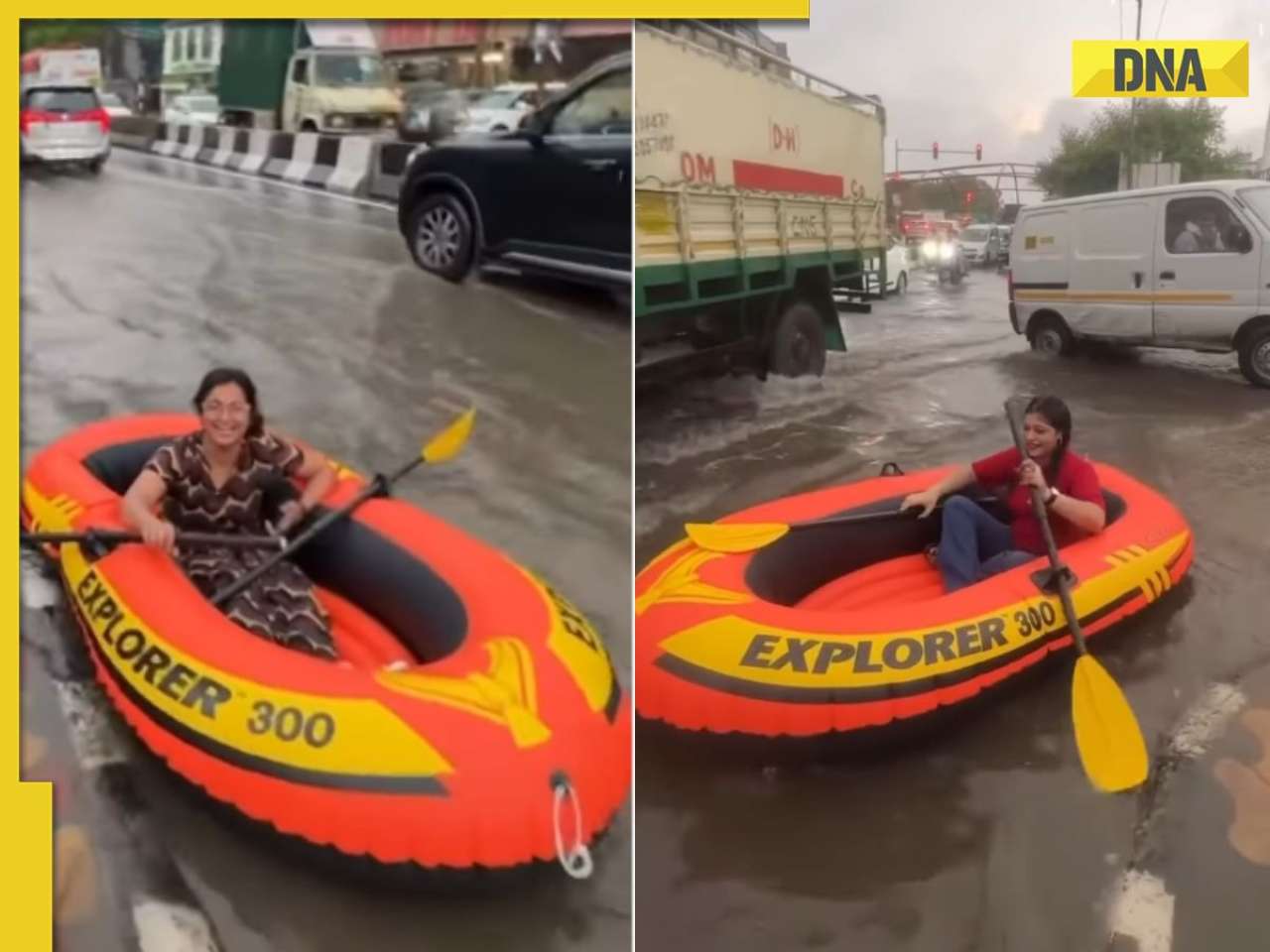 Delhi NCR floods or Venice? Viral video shows boat sailing on waterlogged after heavy rain