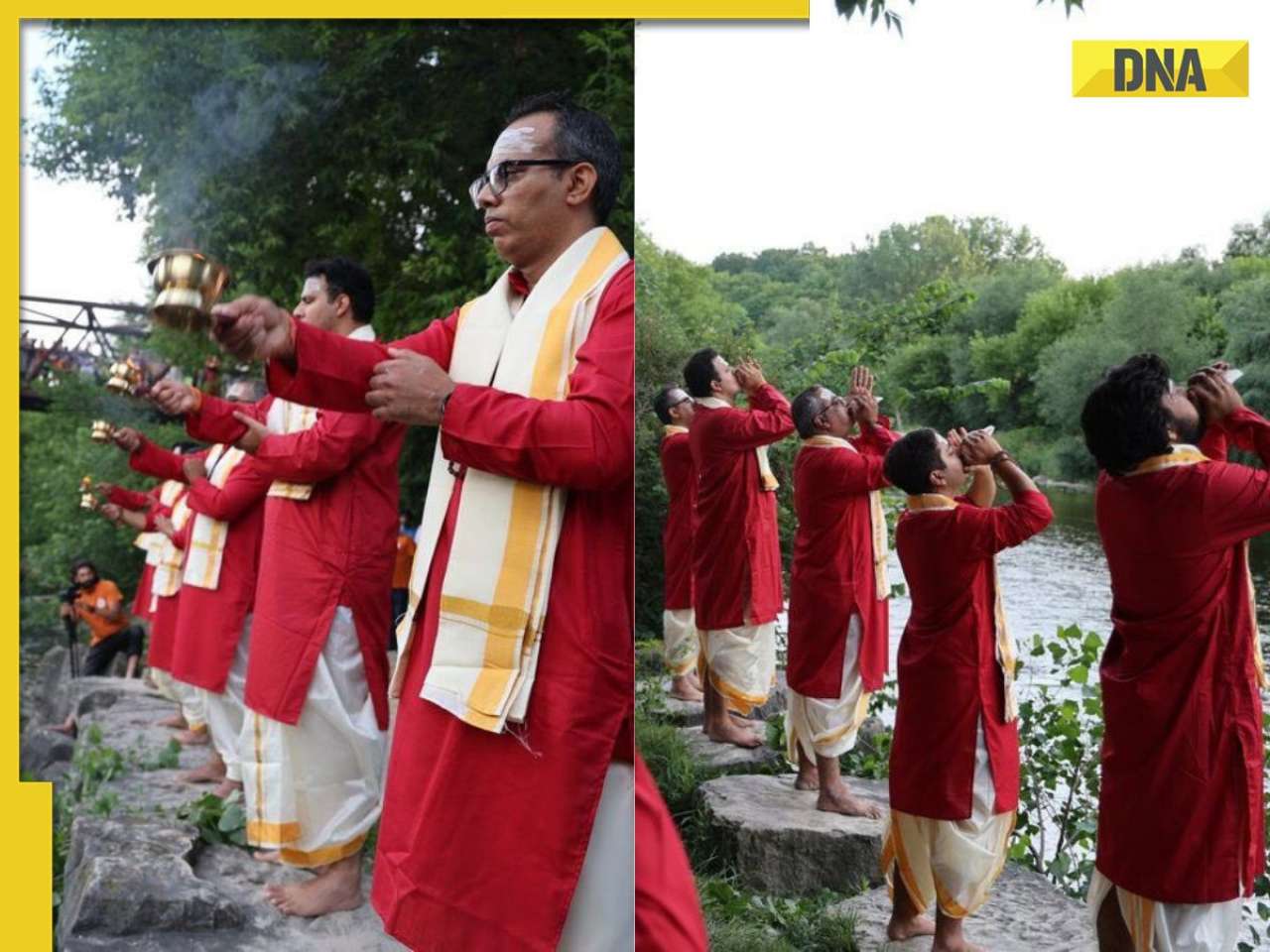 Ganga aarti performed on Canada’s Credit River, internet calls it 'mini Varanasi'