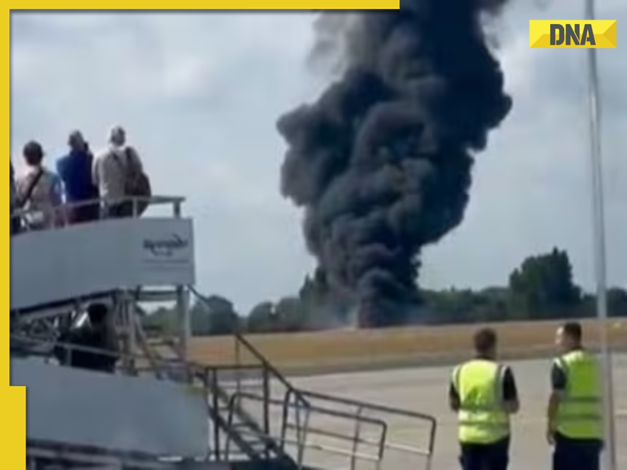 London plane crash: Aircraft crashes at Southend Airport, video shows HUGE fireball