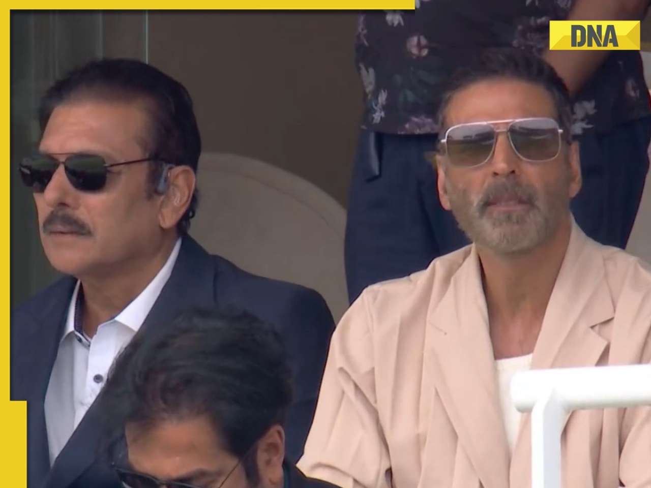 Akshay Kumar, Twinkle Khanna cheer for India against England at Lord's; photo with Ravi Shastri goes viral