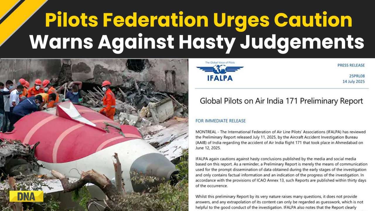 Ahmedabad Crash: International Pilots’ Federation Urges Caution, Warns Against Hasty Judgements On..