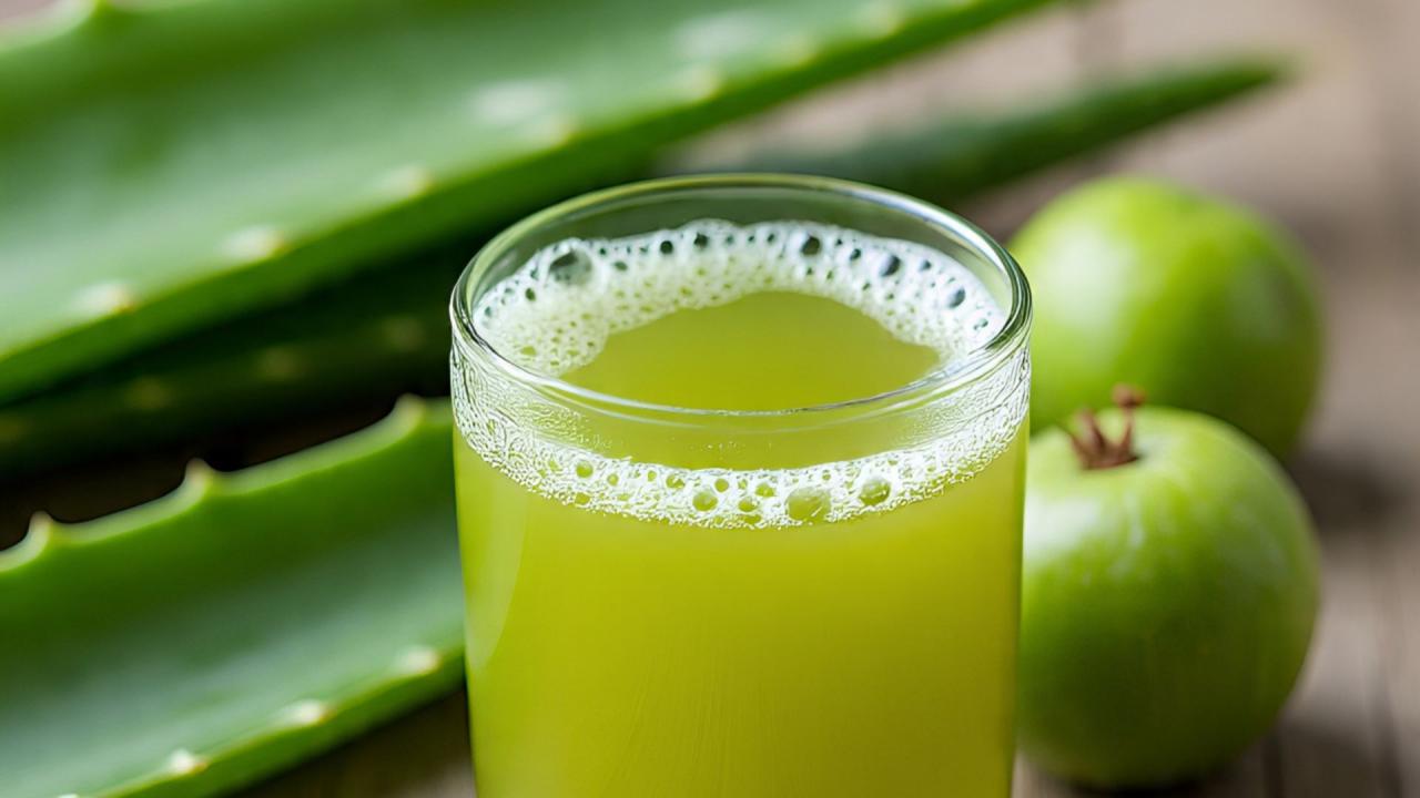 आंवला और एलोवेरा जूस