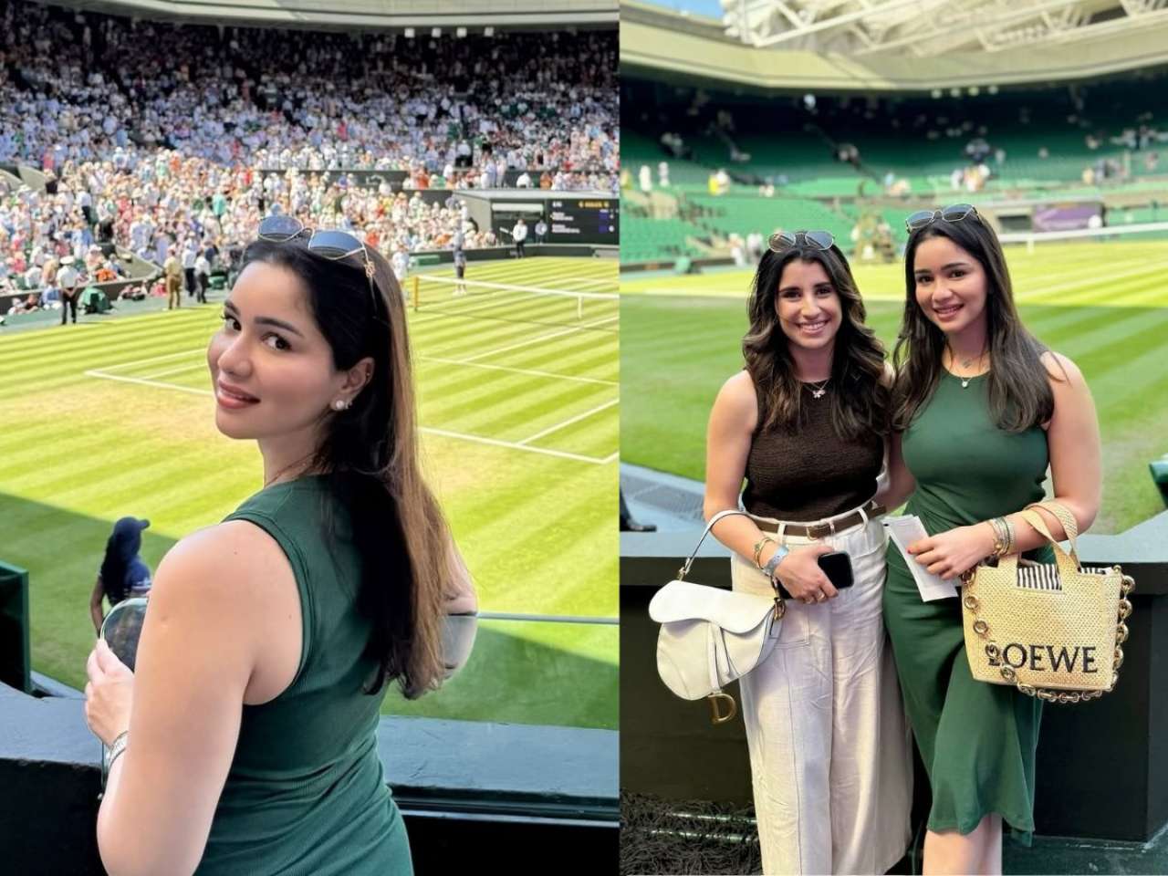 Sara Tendulkar stuns in Wimbledon green