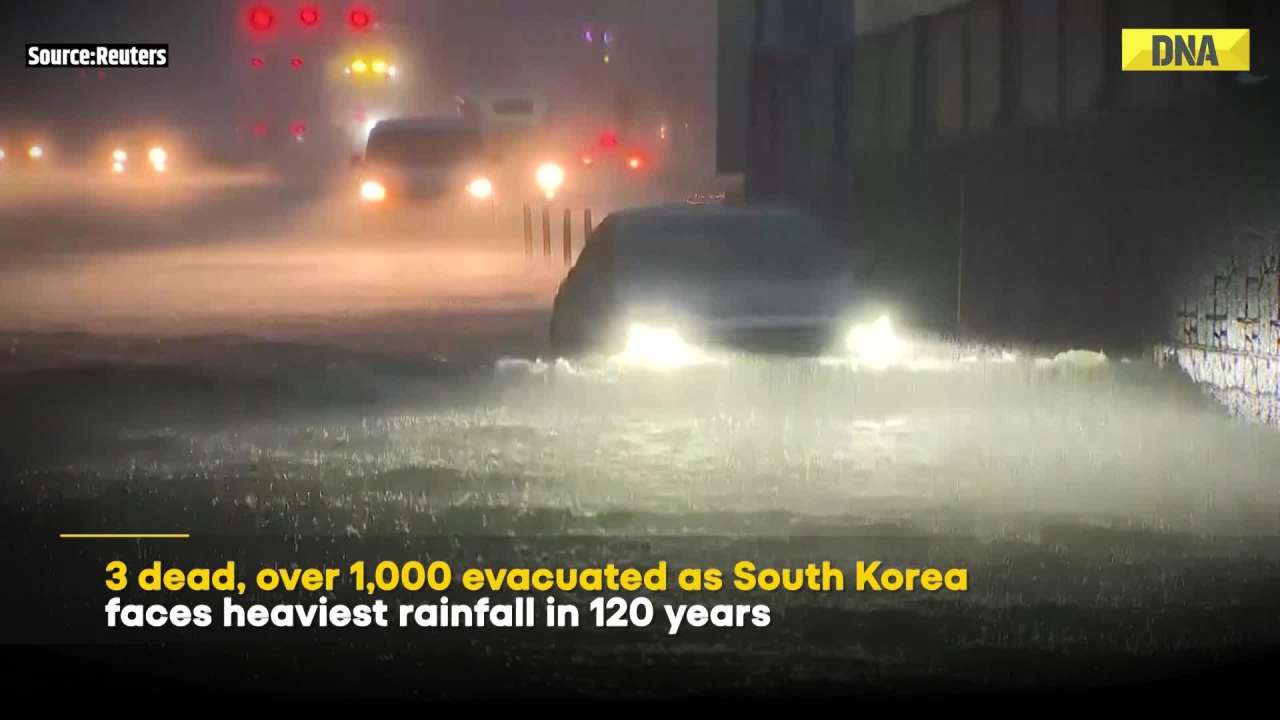 South Korea Floods: Heaviest Rain in 120 Years Wreaks Havoc | 3 Dead, Thousands Evacuated