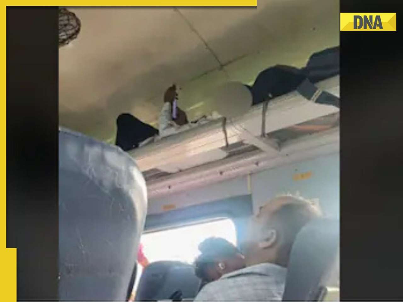 'How did he get there?': Man spotted lying in chair car luggage rack, reddit can’t stop laughing