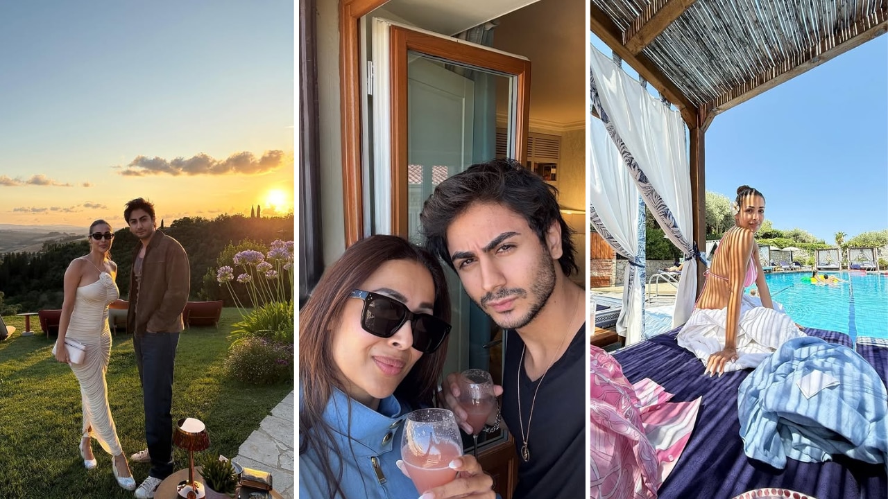 Tuscan vacation with son Arhaan