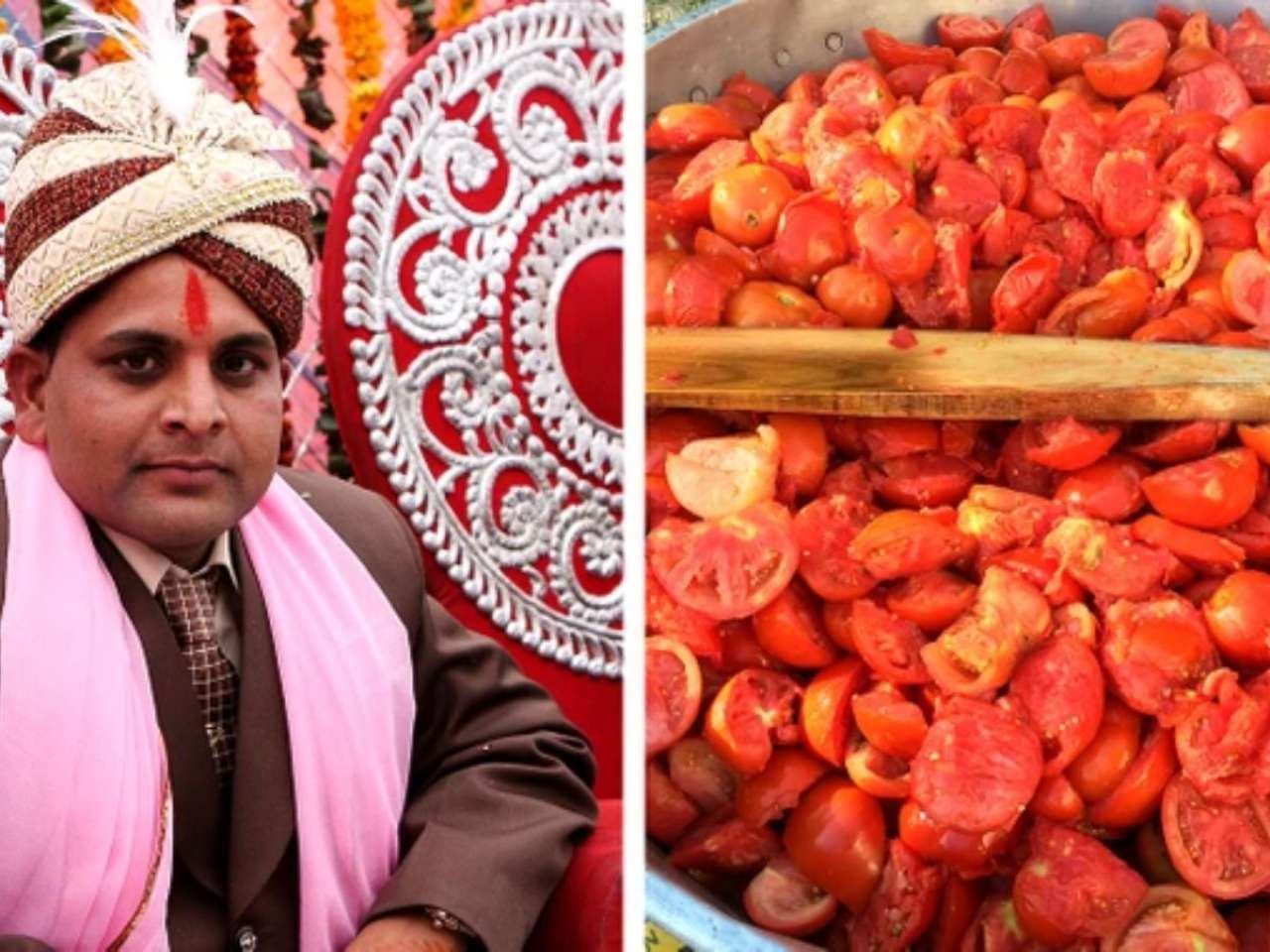 Tomato‑welcoming and verbal abuse in Sarsaul (Uttar Pradesh)