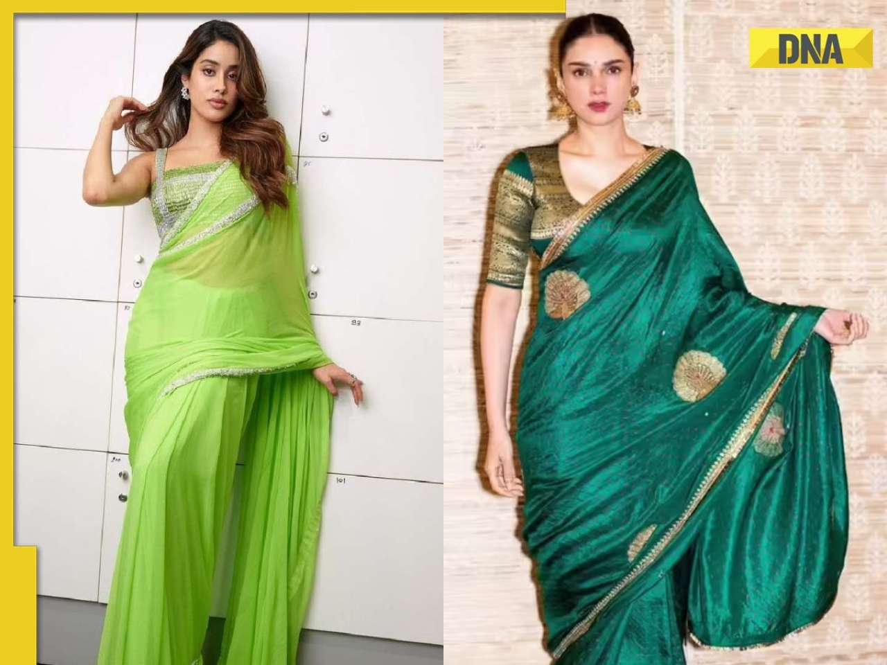 Hariyali Teej 2025: 7 celebrity-inspired green saree designs that you can add to your wardrobe this Sawan
