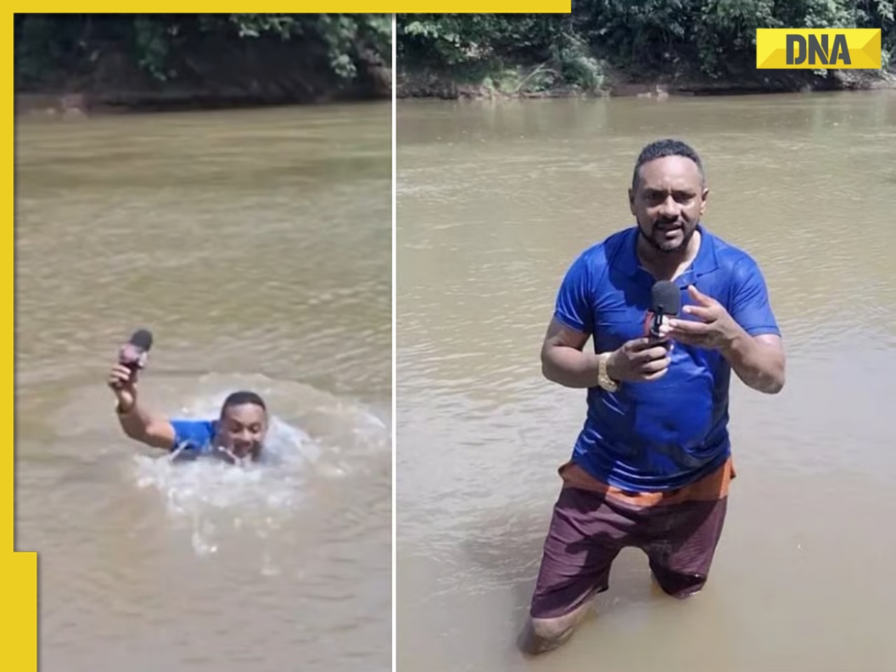 'There's something down here': Brazilian journalist accidentally steps on girl's body while reporting her disappearance, WATCH