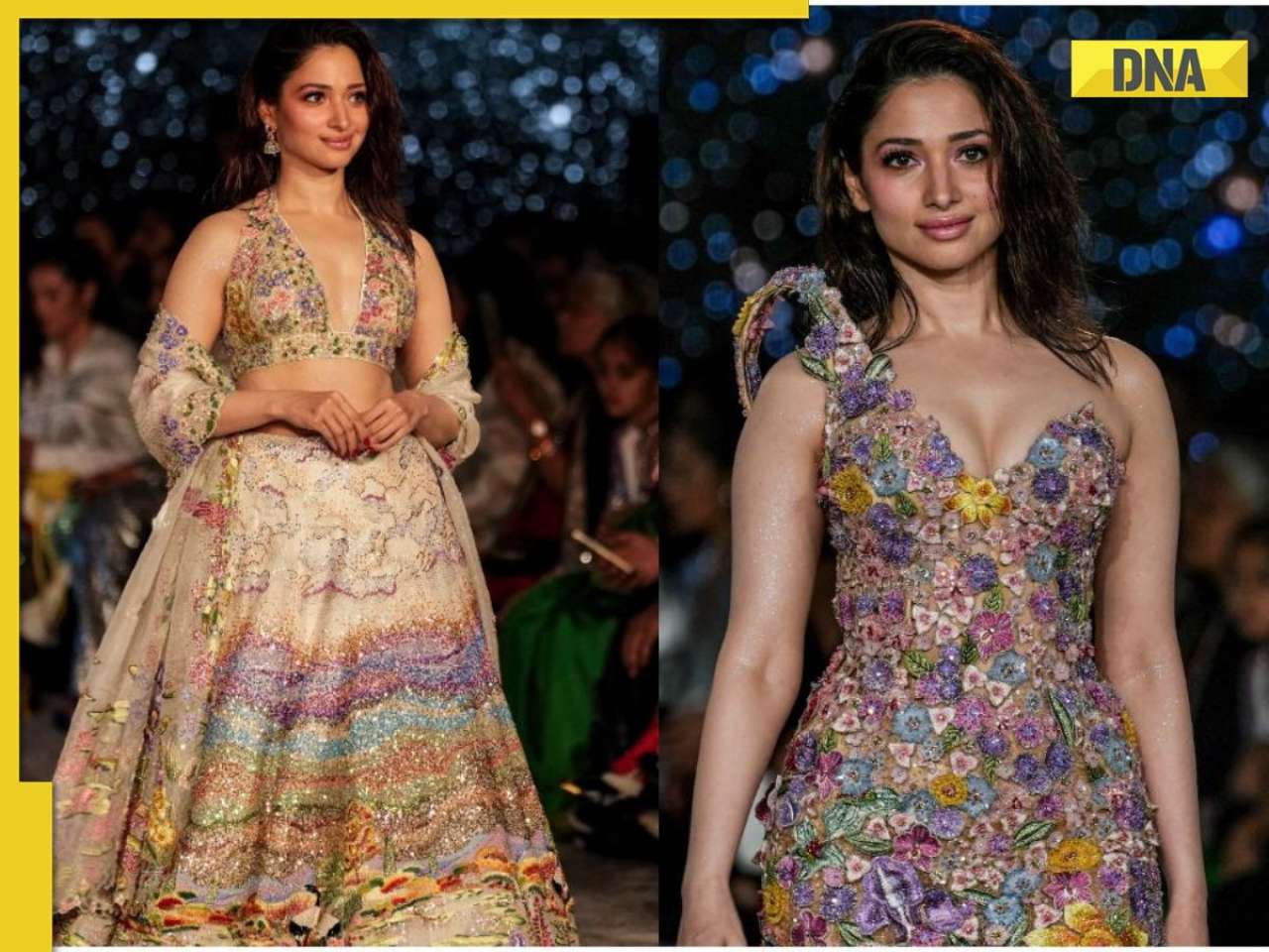 Tamannaah Bhatia stuns in two dreamy looks for Rahul Mishra at ICW 2025, see pics