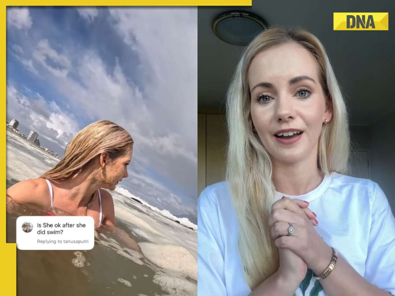 'Mental sickness is real': Cape Town woman swims in thick sea foam, internet reacts with concern