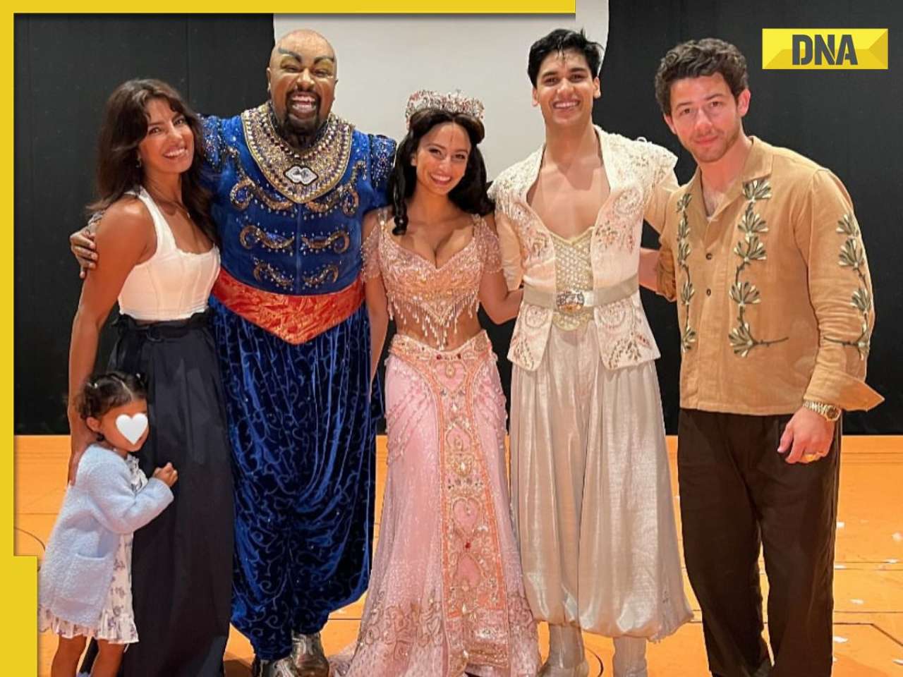 Priyanka Chopra-Nick Jonas' daughter Malti holds 'Aladdin ka chirag' as she attends Broadway show; SEE PICS