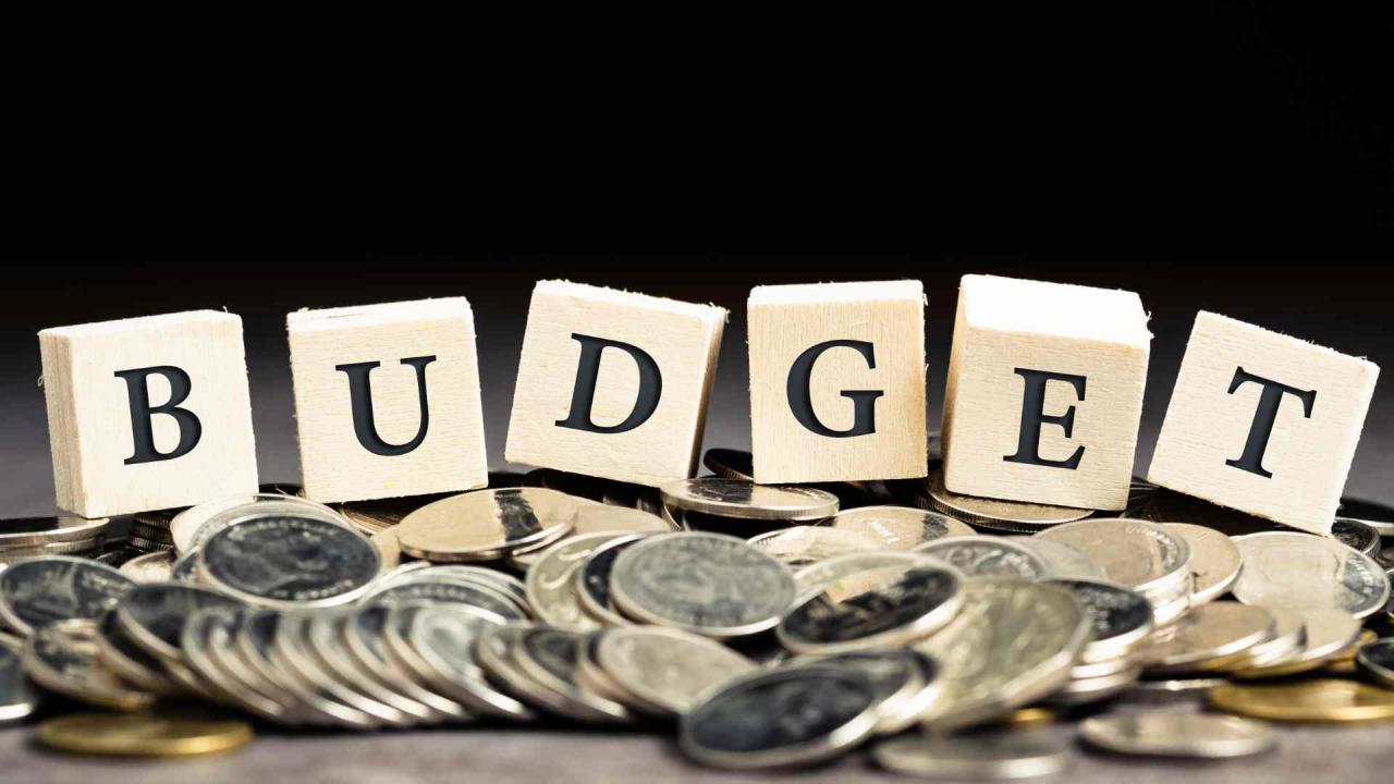 Not making or Following a budget