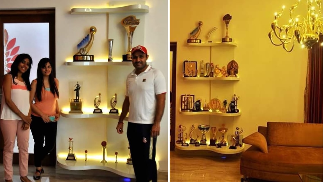 Sehwag's trophy room