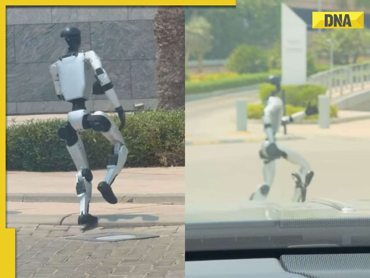 'Welcome to the future': Viral video shows robot walking near Emirates Tower in Dubai