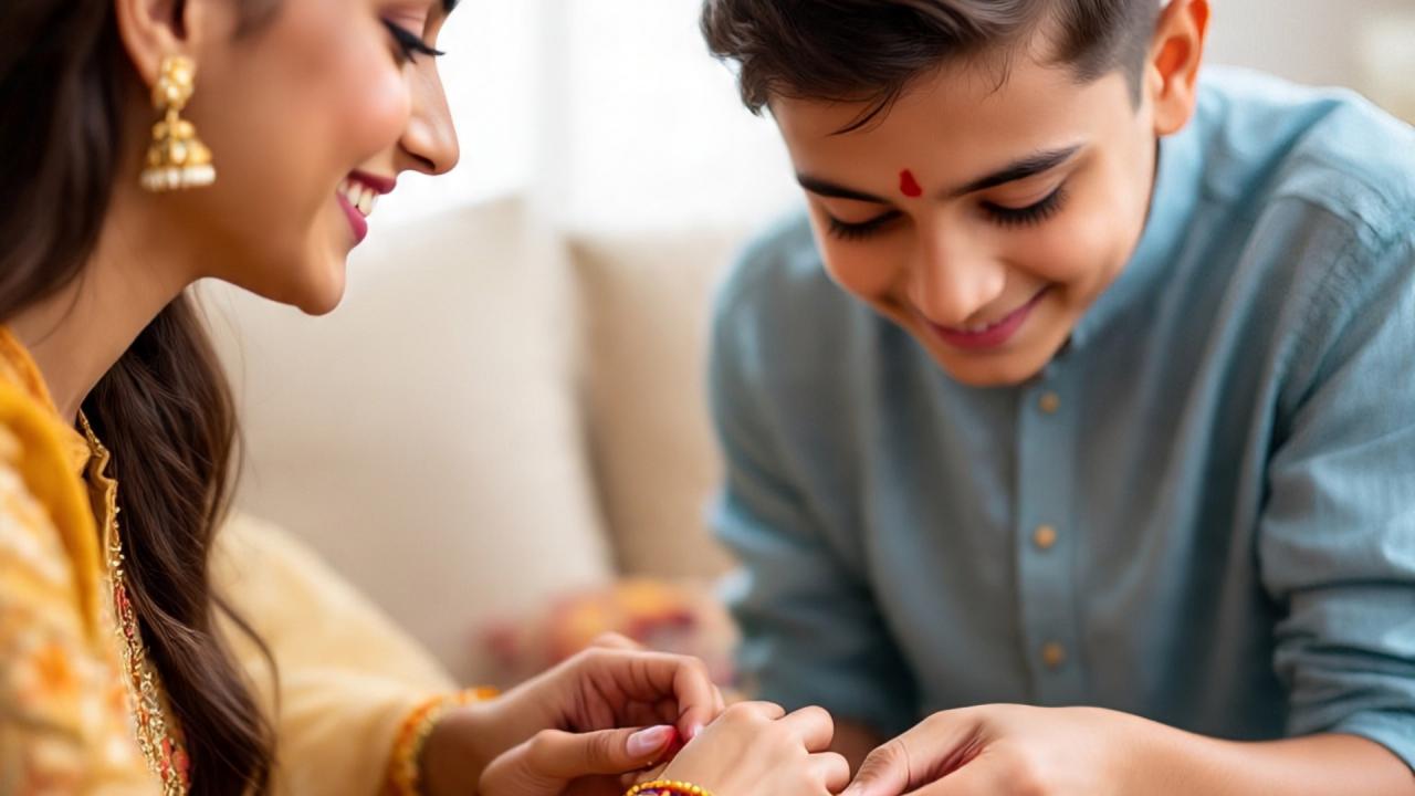 शुभ मुहूर्त में तिलक 