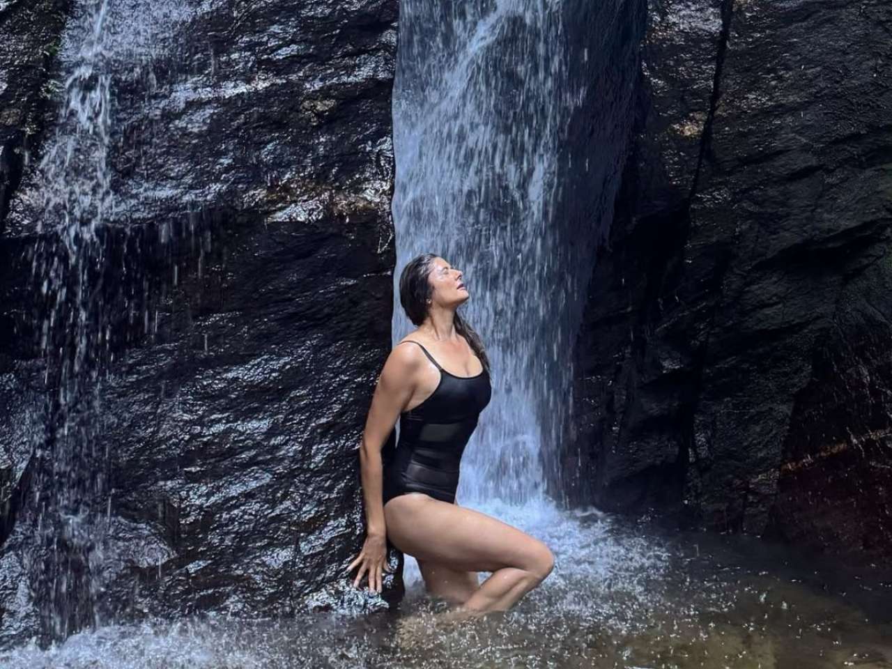 Mesh cut-outs swimsuit