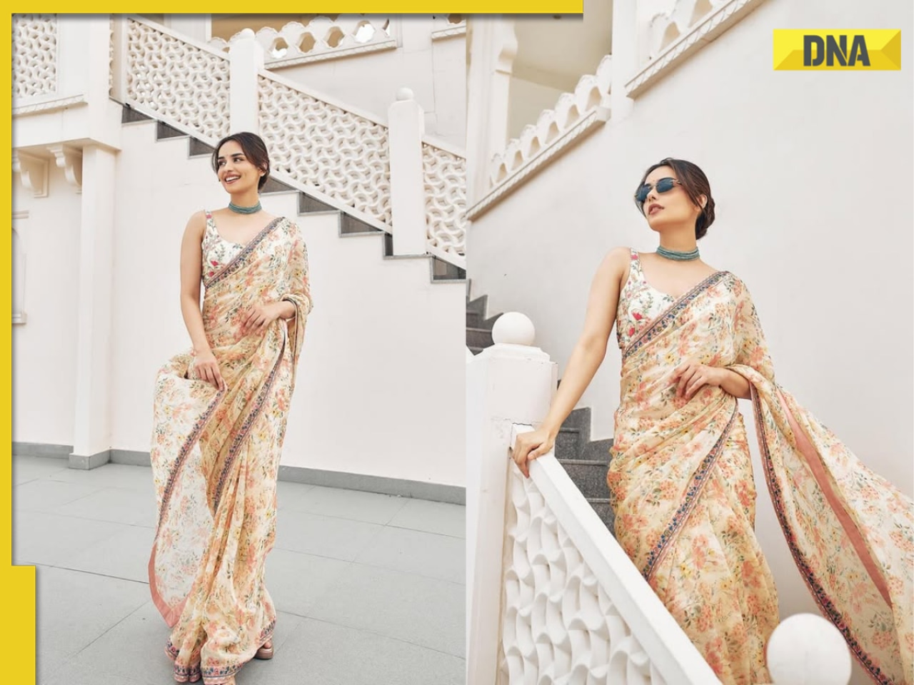 Manushi Chhillar’s dreamy floral saree is monsoon look you’ll want to copy, see pics