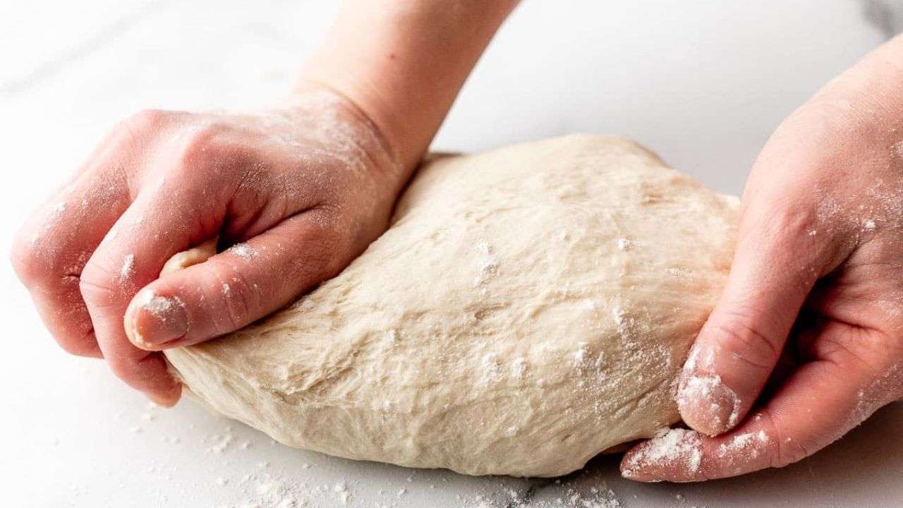 Mixing the dough