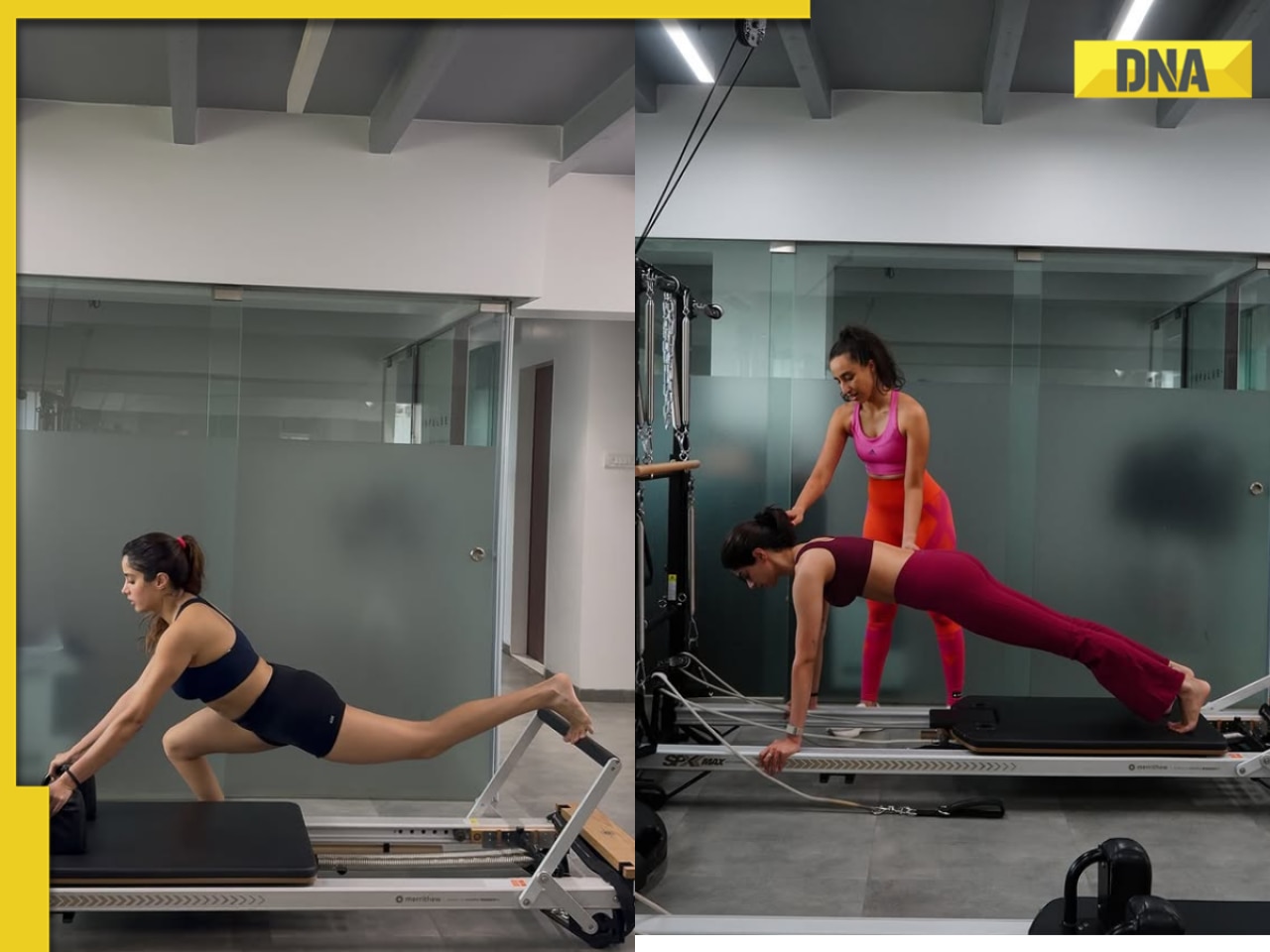 Take inspiration from Janhvi Kapoor, Khushi Kapoor's pilates workout routine for toned body