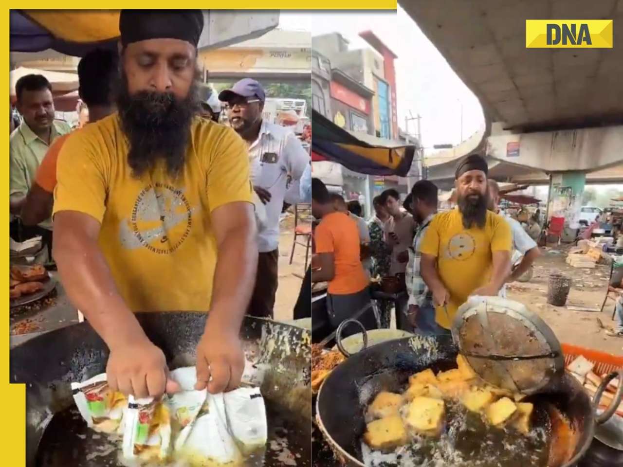 Ludhiana vendor dips plastic pouches in hot oil to fry pakode, video stirs outrage online