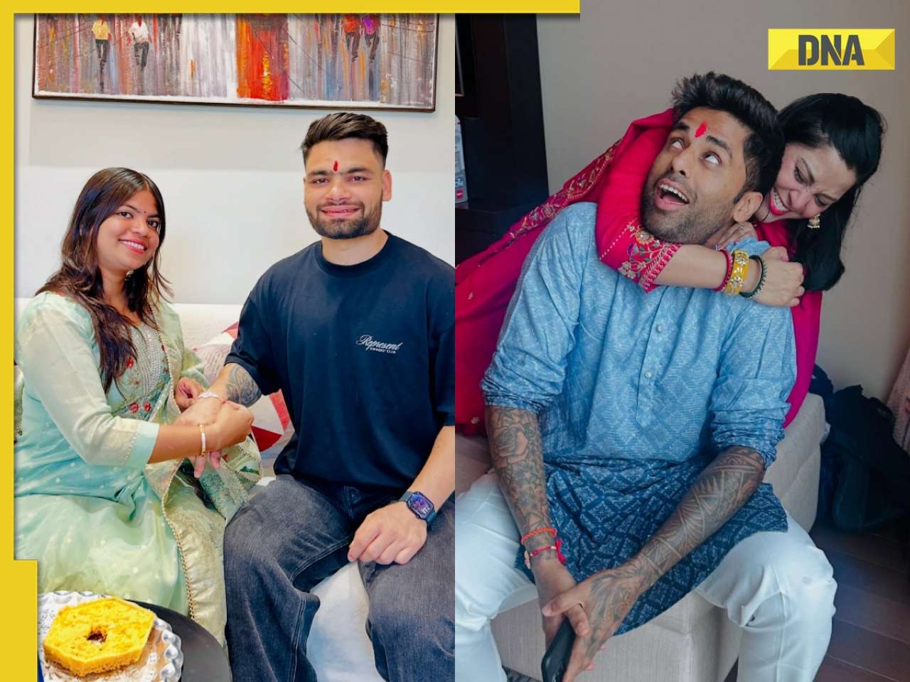 Rinku Singh to Suryakumar Yadav: Indian cricketers showcase sibling goals, celebrate Raksha Bandhan with their sisters