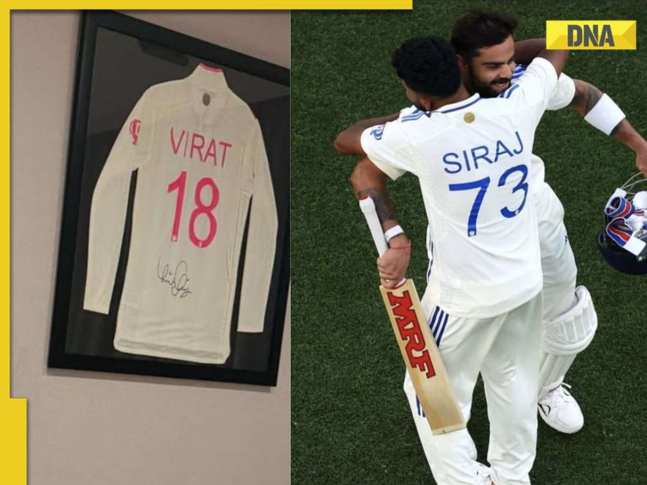 Mohammed Siraj proudly displays Virat Kohli’s final Test jersey at home, fans get emotional