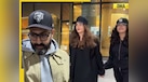  Abhishek Bachchan patiently waits for Aishwarya Rai, closes car door for her as they return from trip with Aaradhya: Watch viral video 