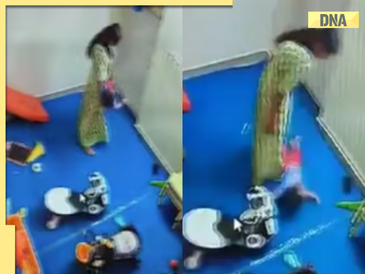 general Noida Daycare Horror: 15-month-old baby girl assaulted by attendant, chilling CCTV footage surfaces