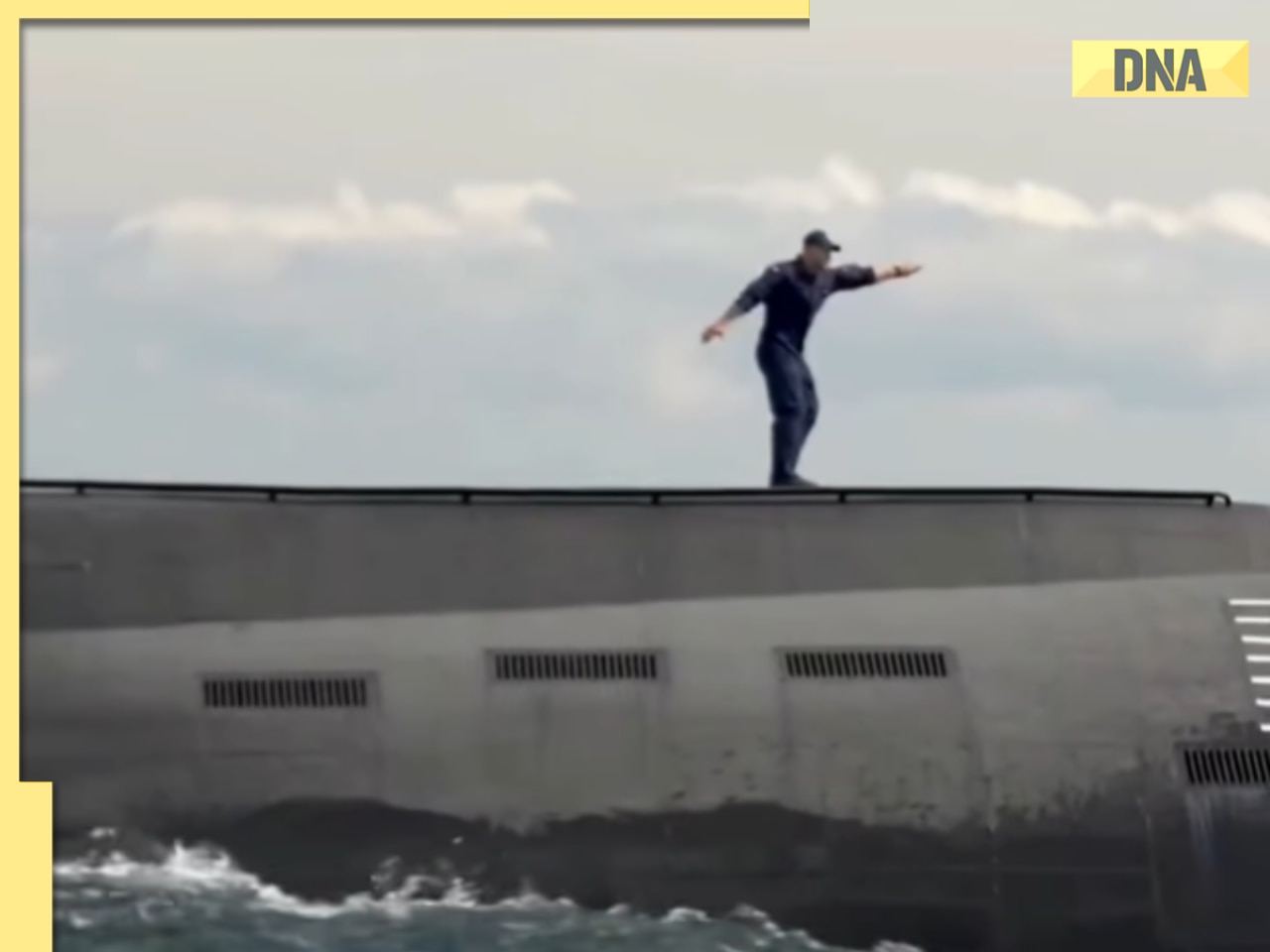Polish navy sailor's Indonesian-style dance on deck of submarine goes viral; internet say 'that's a whole new level'; Watch