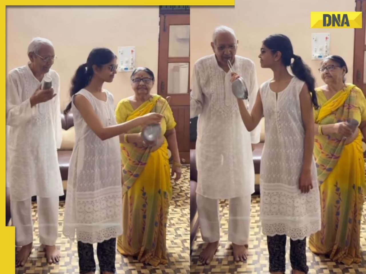 'This is wholesome': Heartwarming video shows grandparents dancing with granddaughter to ‘O Meri Zohrajabeen’, WATCH