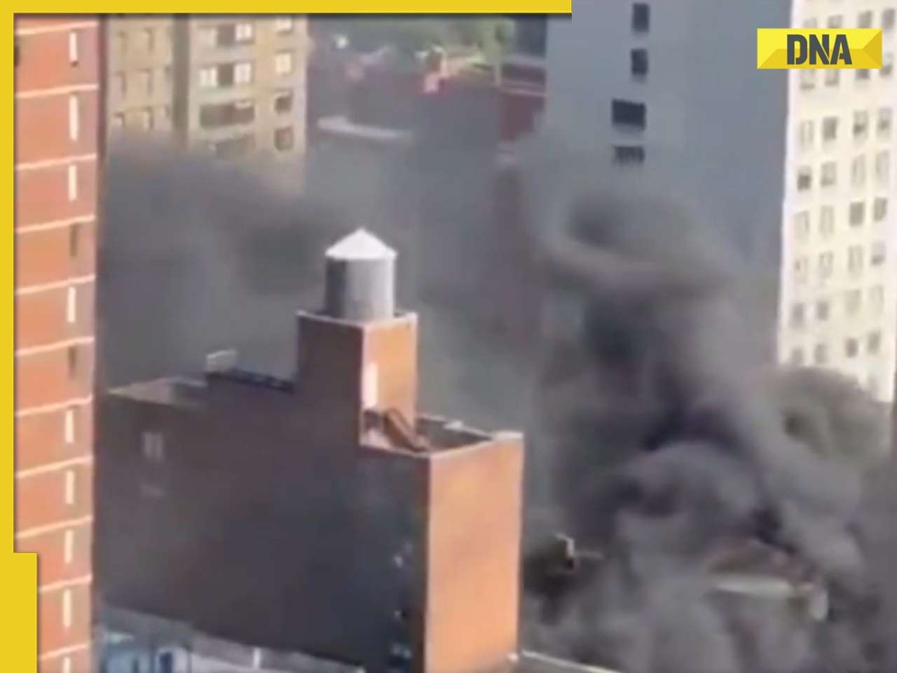 Video: Massive explosion shakes New York after thick black smoke engulfs Manhattan