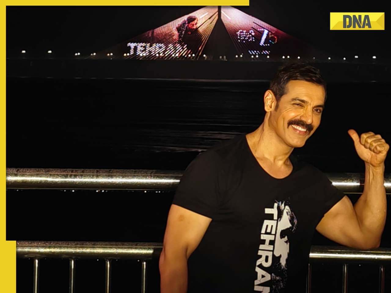 Tehran: John Abraham’s film takes over Bandra-Worli Sea Link with massive projection