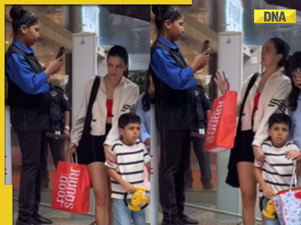 Natasa Stankovic CONFRONTS woman secretly trying to record her while stepping out with son Agastya, watch viral video